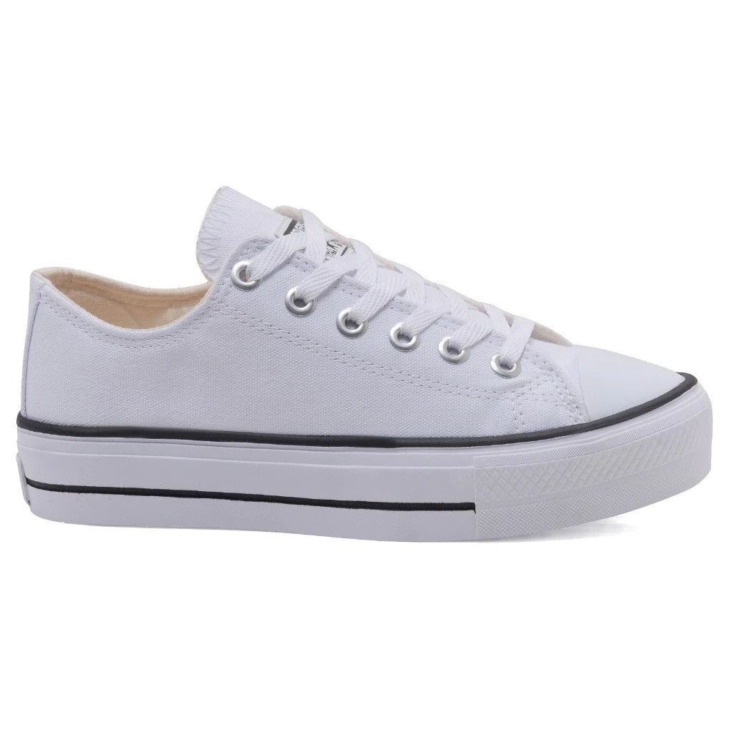 Tenis Star Plataforma Sola Alta Bege Moda Envio Imediato Feminino